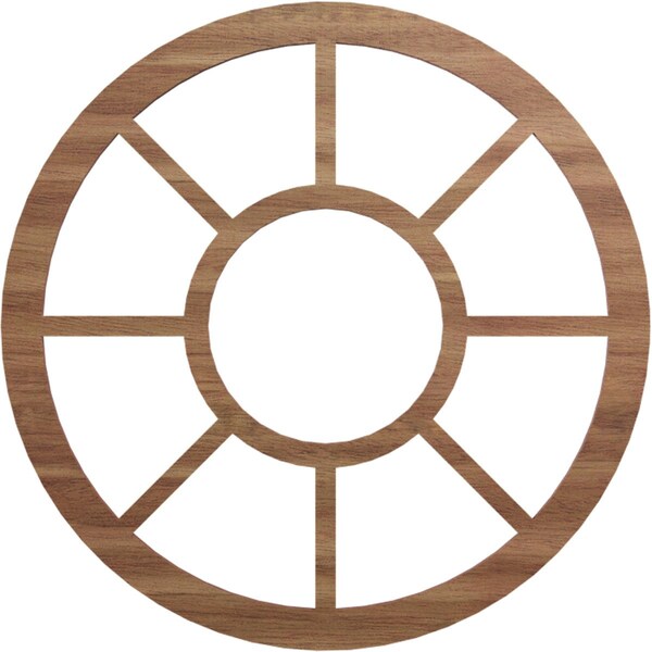 Ekena Millwork Grace Wood Fretwork Pierced Ceiling Medallion, Walnut, 18"OD x 6 1/2"ID x 1/4"T CMWP18X0250GRWA - main